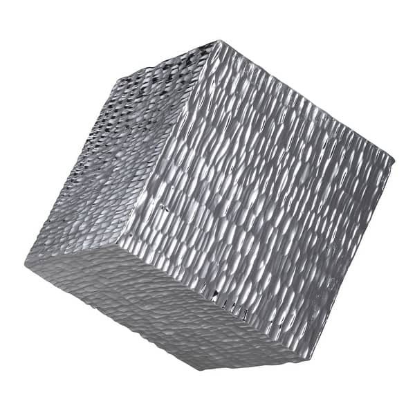 slide 2 of 5, Uttermost Jessamine Silver Wall Cube