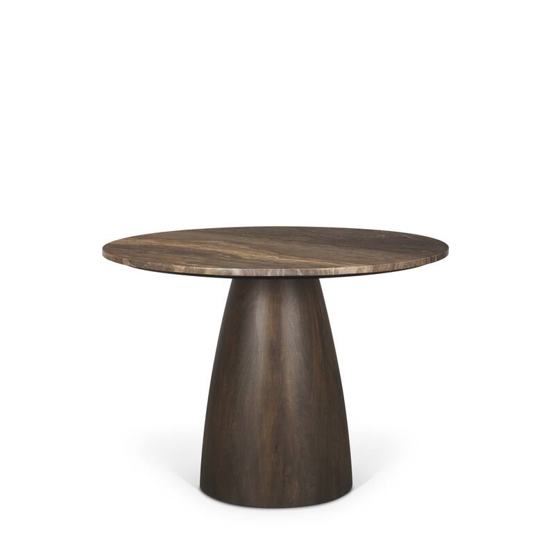 Adelaide Round Genuine Marble Pedestal Dining Table