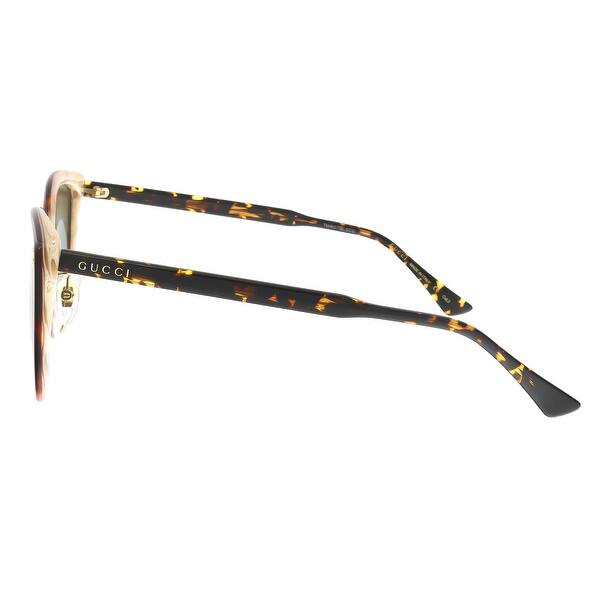 Shop Gucci Gg0193sk 004 Red Havana Cat Eye Sunglasses Overstock