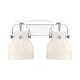 Option Polished Chrome / Matte White