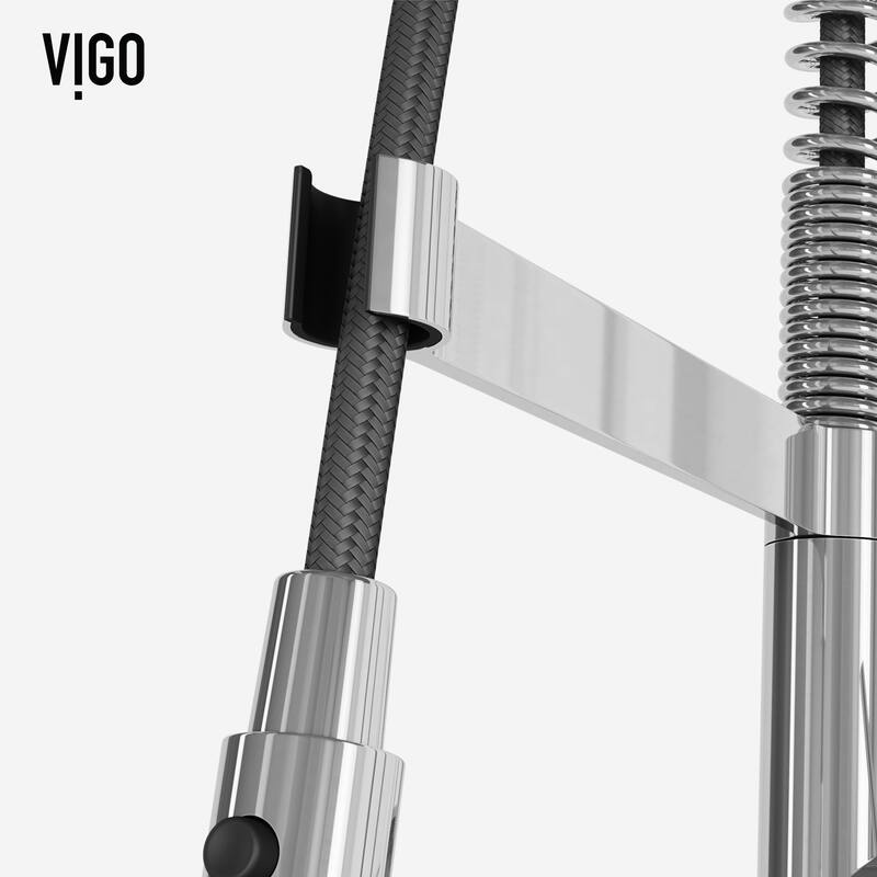 Vigo VG02052 Edison 1.8 GPM 20" H Single Handle Single Hole Pre-Rinse