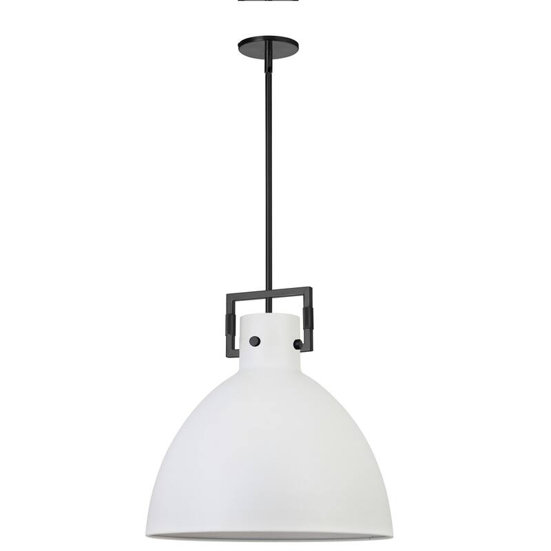 Pendant Light Matte Black Shade - Stylish Incandescent Ceiling Light Fixture - 7