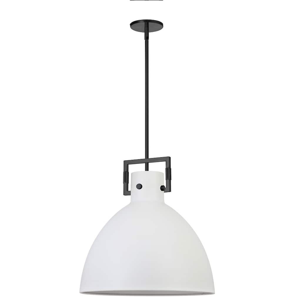 Pendant Light Matte Black Shade - Stylish Incandescent Ceiling Light Fixture - 7