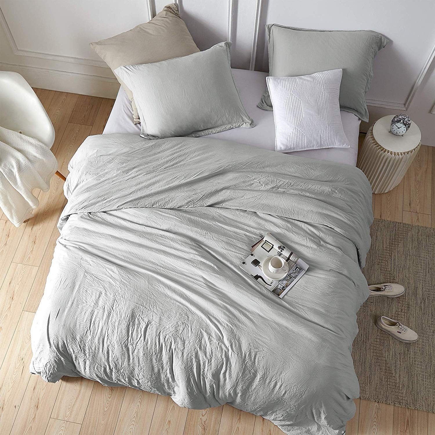 Chommie - Weighted Natural Loft Comforter - Glacier Gray 