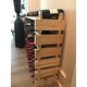 HOMCOM Stackable Wine Rack, Modular Storage Shelves, 72-Bottle Holder, Freestanding Display Rack for Kitchen, Natural