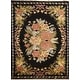preview thumbnail 1 of 18, Wool/ Silk Vegetable Dye Aubusson Oriental Area Rug Handmade Carpet - 5'11" x 8'1"