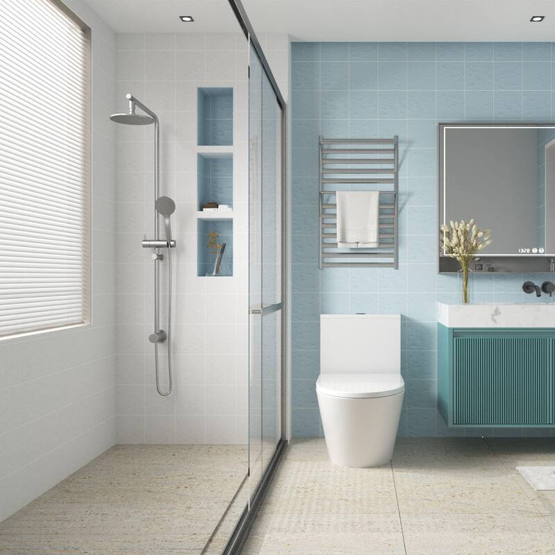 Merola Tile Berta Celeste 7-7/8" x 7-7/8" Ceramic Wall Tile
