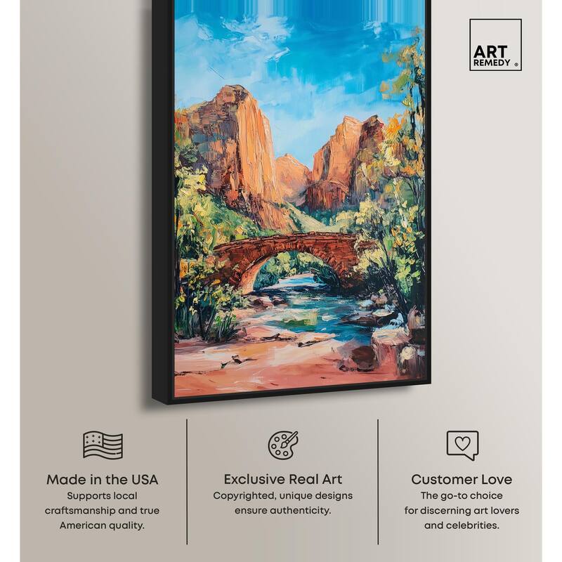 Bridge in Time Canvas by Art Remedy