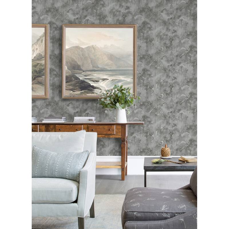 A-Street Prints Leith Taupe Zen Waves Wallpaper