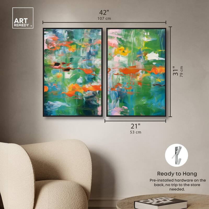 Jungle Serenade Canvas Set of 2 by Art Remedy