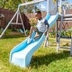 preview thumbnail 15 of 25, Teamson Kids Everett Plus Swing Set Playset with Platform, Rock Wall, and Wave Slide