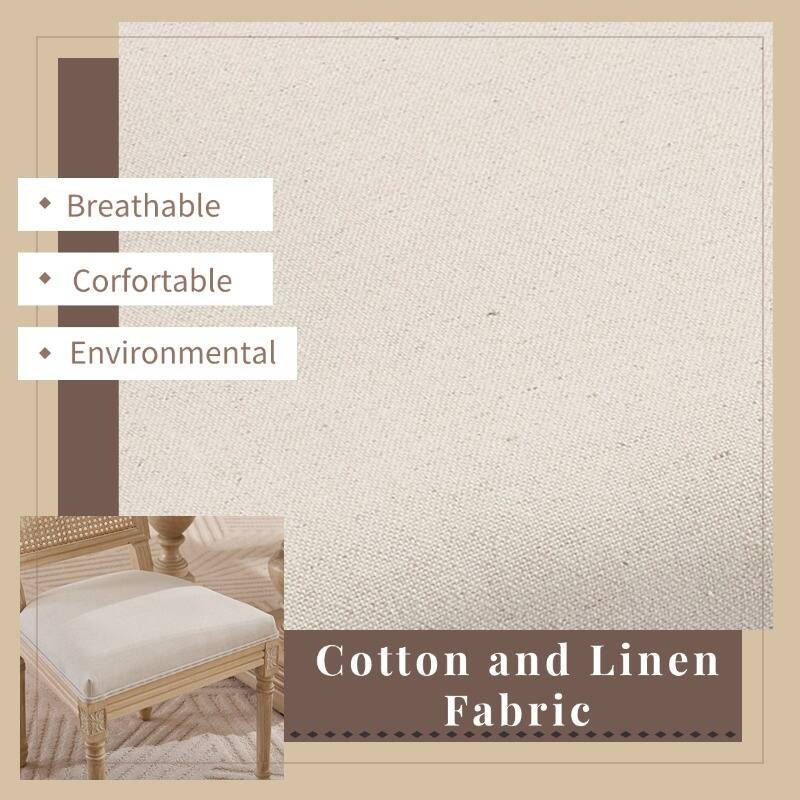 Kitchen Chair Side Chair Vanity Chair Coffee Chair Office Chair Beige Reception Chair with Wood Legs