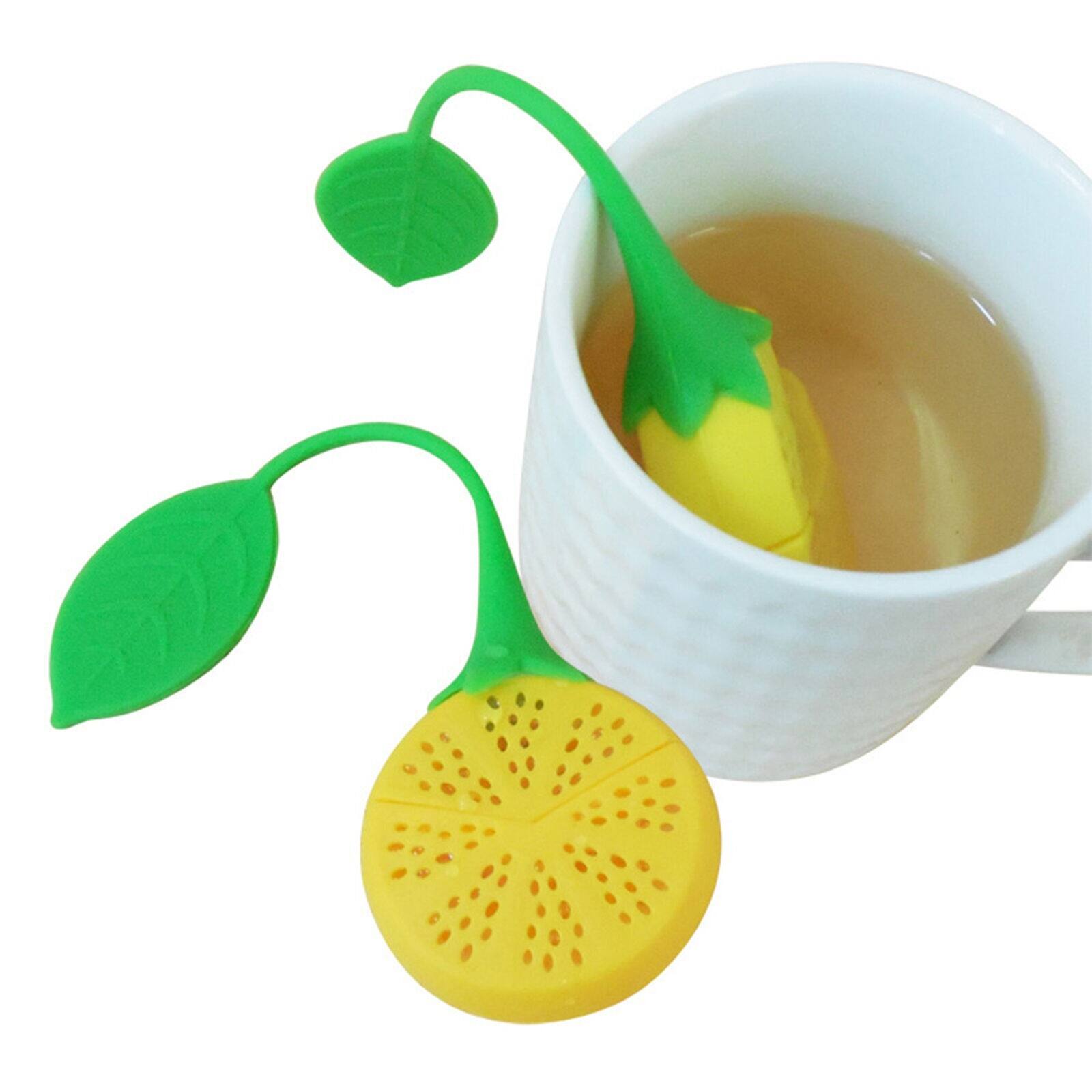 LemonShaped Silicone Leaf Tea Infuser Strainer Ball Bed Bath