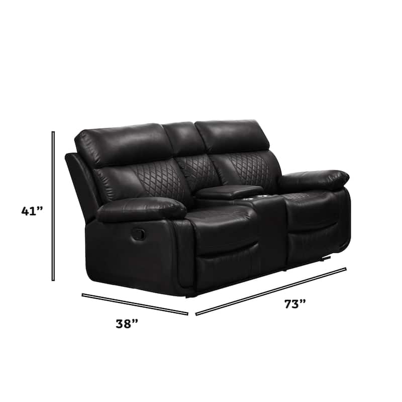 Infinity Power Reclining Faux Leather Reclining Loveseat