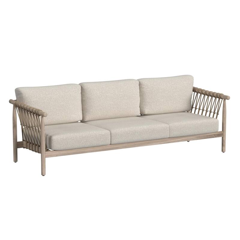 Classic Home Leo Teak Wood Coastal Outdoor