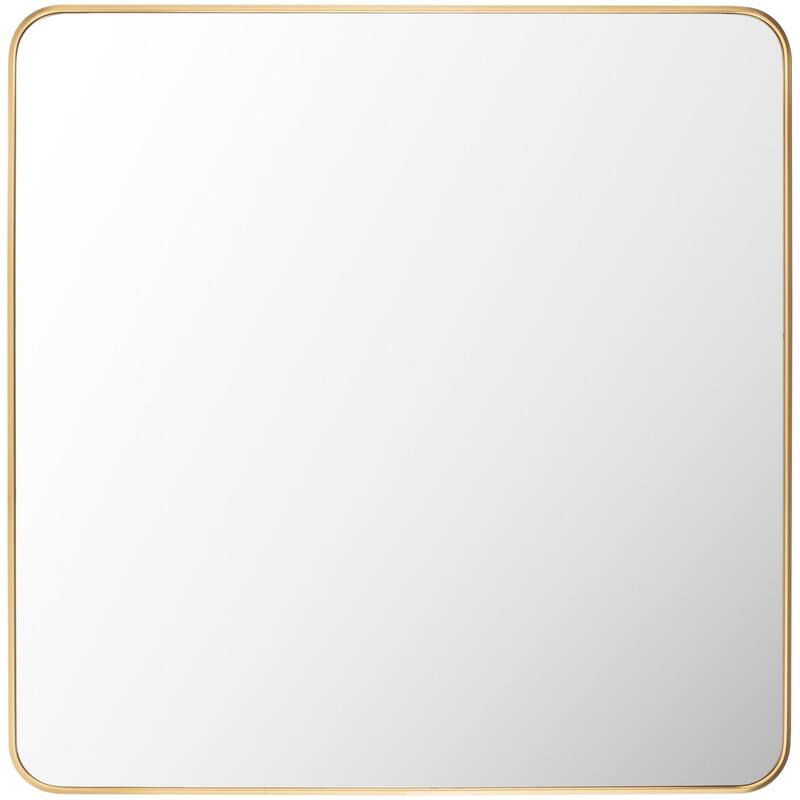 Livabliss Aranya Modern Aluminum Square Accent Mirror