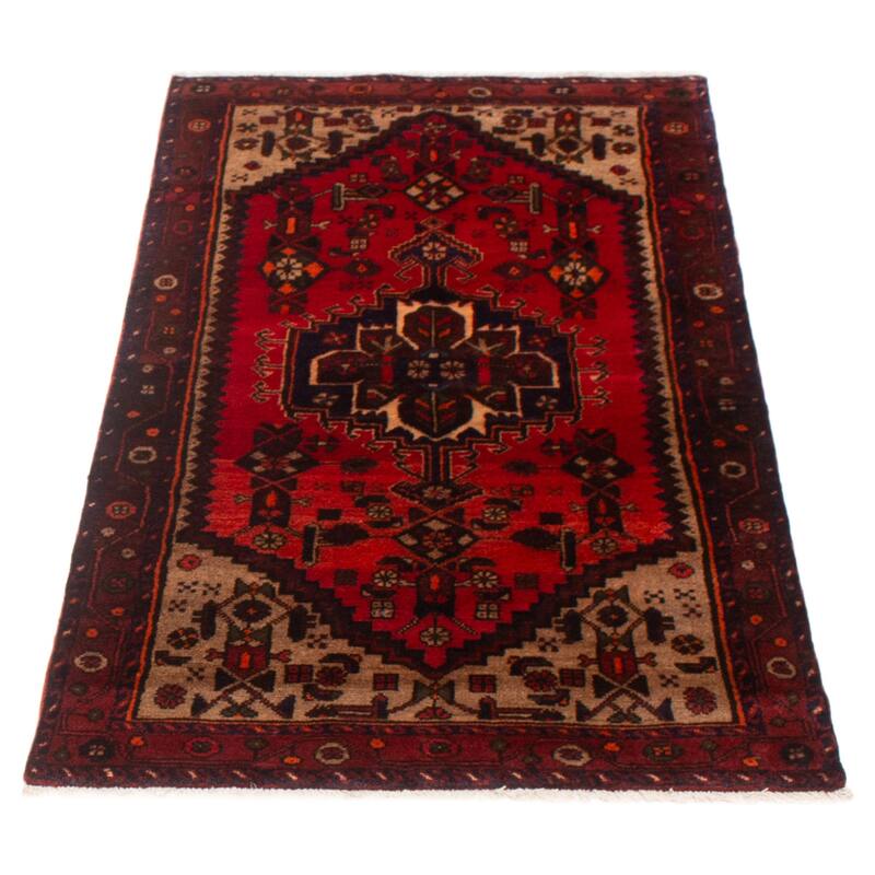 ECARPETGALLERY Hand-knotted Andelz Red Wool Rug - 3'6 x 6'2