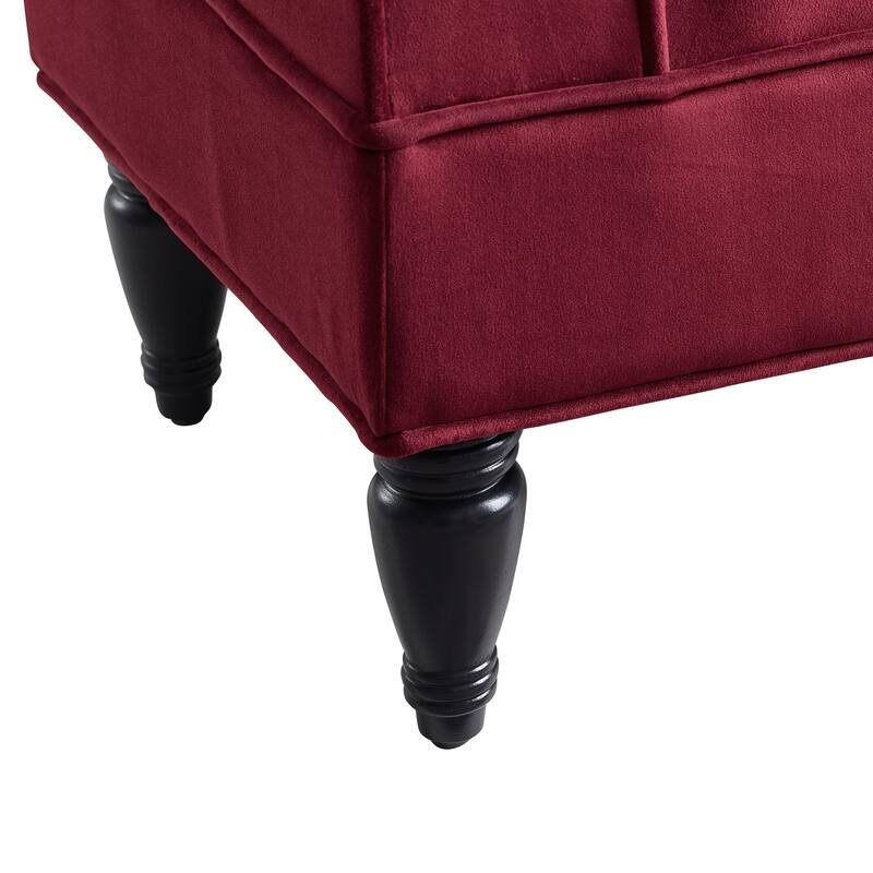 Linon Rushbrook Classic Microfiber Bedroom Bench