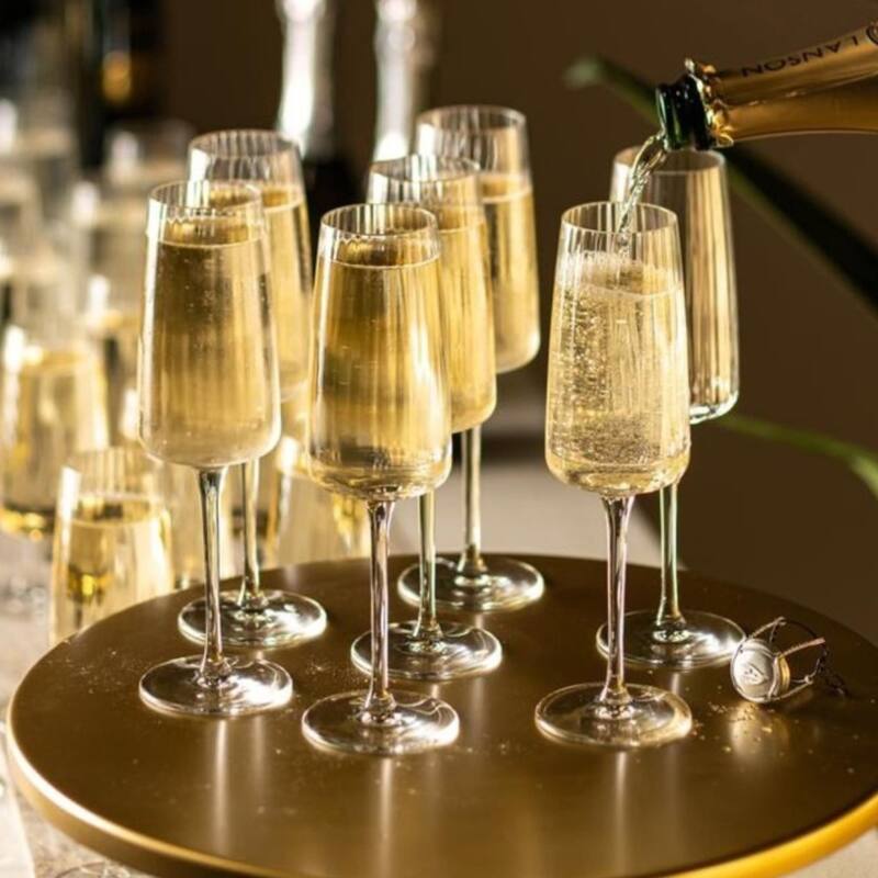 Bormioli Rocco Set of 4 Exclusiva Prosecco Glasses - 8.5 oz