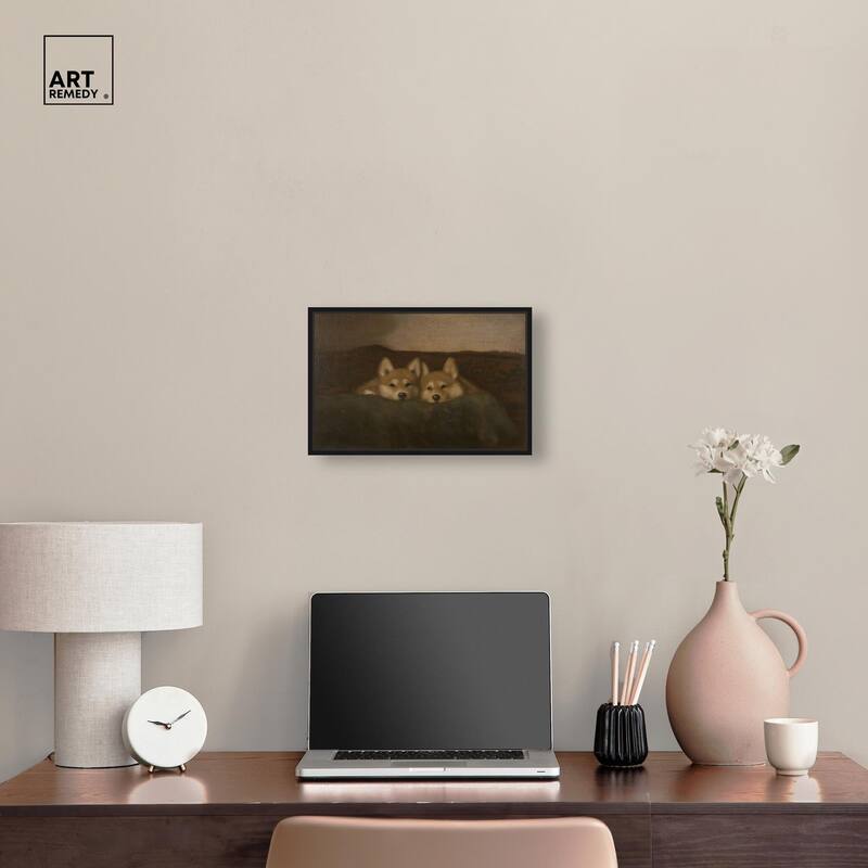 Rustic Dog Days Canvas by Art Remedy