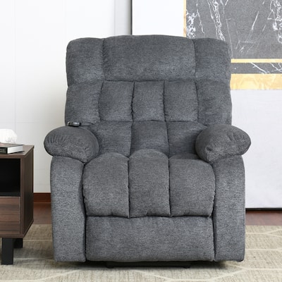 Navy Luxury Power Lift Recliner with Heat Therapy, Massage, and Enhanced Control, Ideal for Elderly