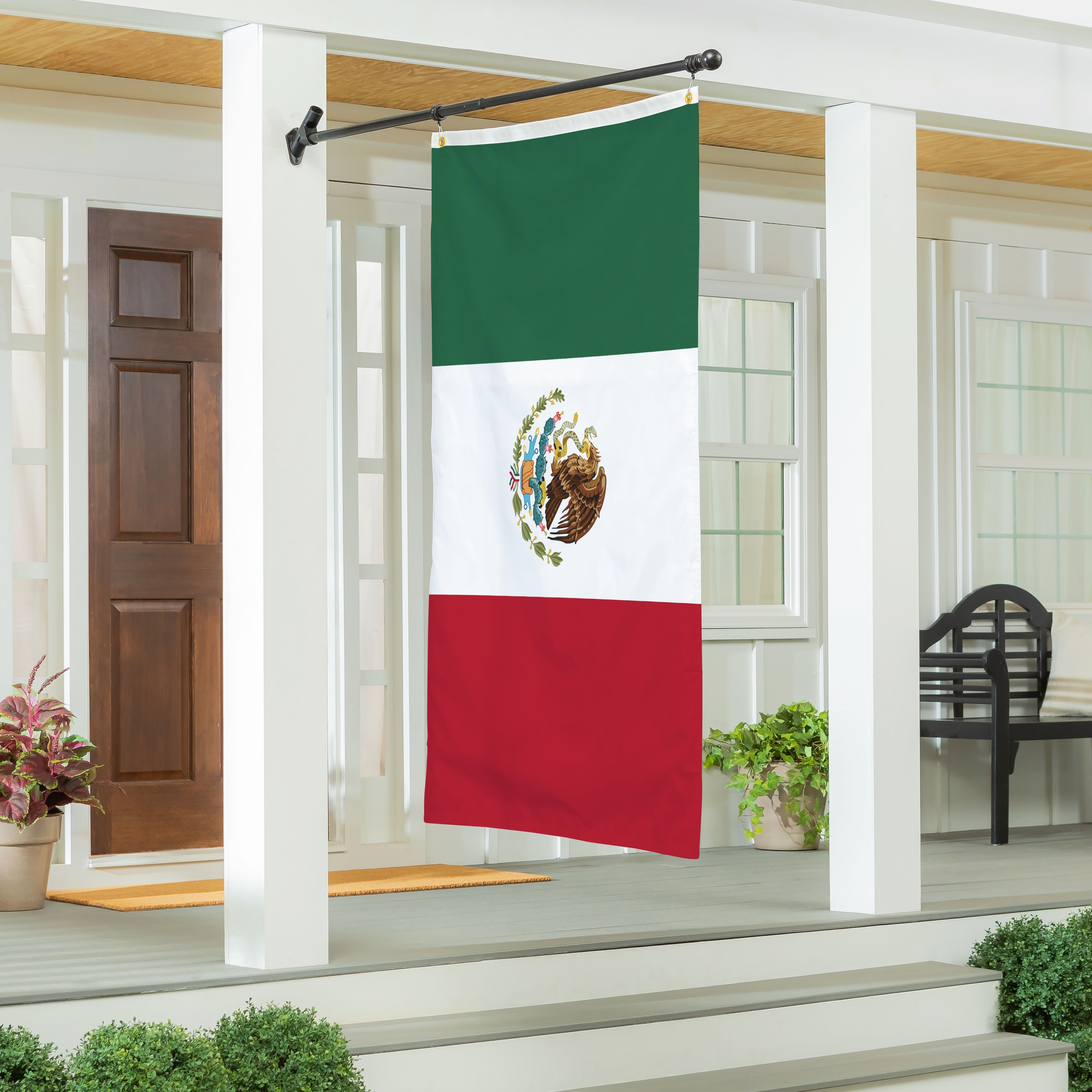 Mexico National Double Sided Estate Flag w/ 2 Grommets, 3'x5'