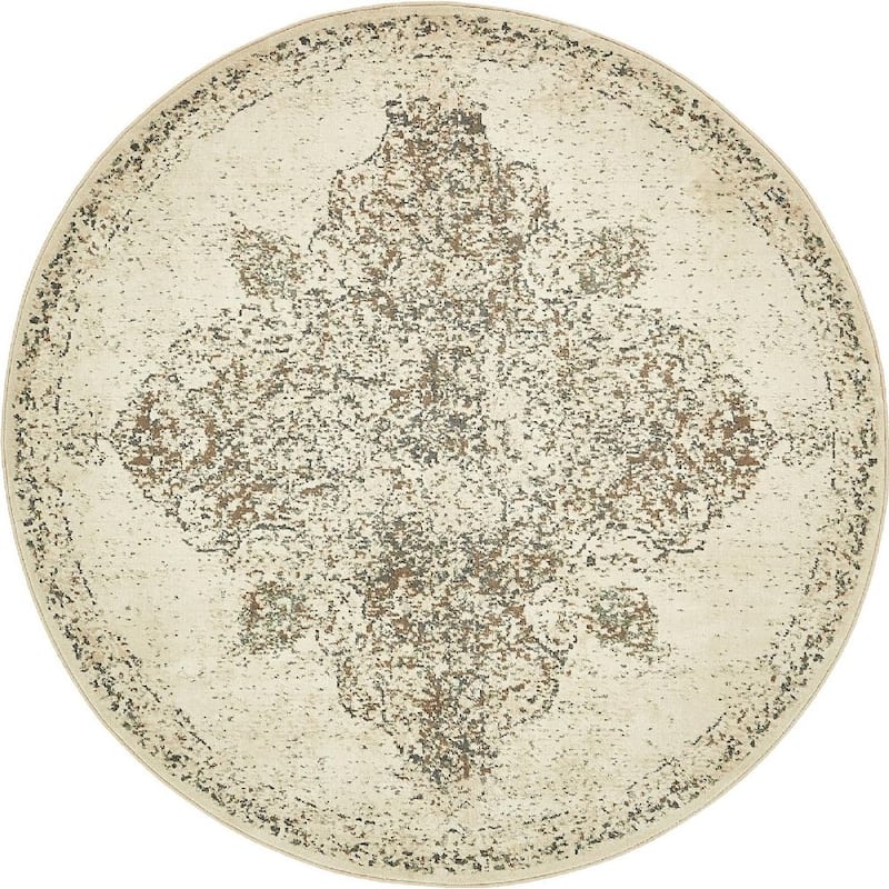 Contemporary Daisy Collection Area Rug