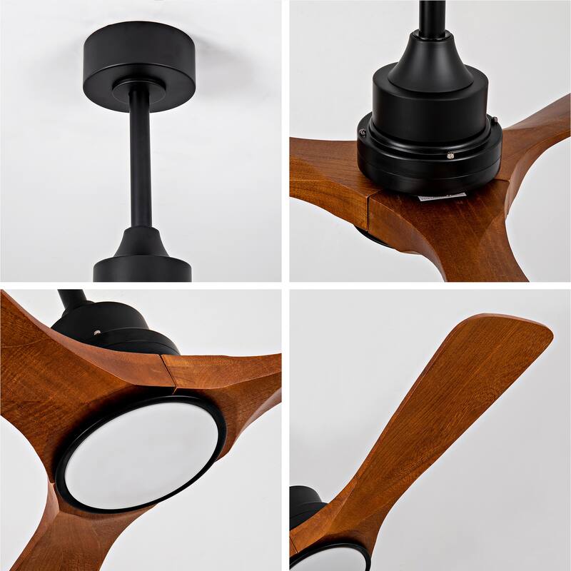 42" Ceiling Fans w/ Lights and 6 Speed Remote, Reversible DC Motor