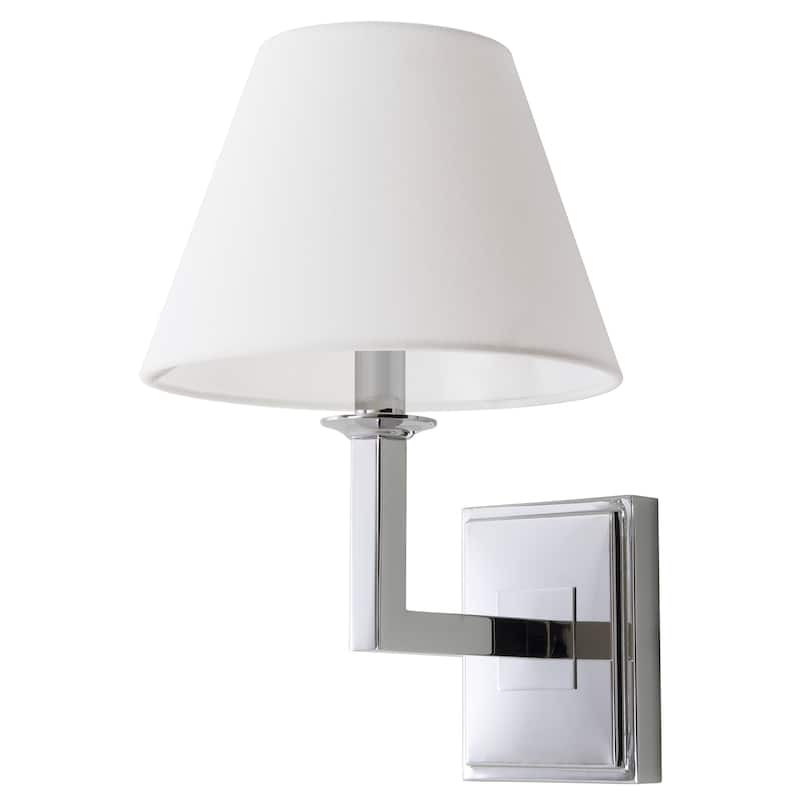 SAFAVIEH Lighting Keesha Chrome Wall Sconce (Set of 2) - 9"x9.5"x14.5" - 9Wx10Dx15H - Chrome
