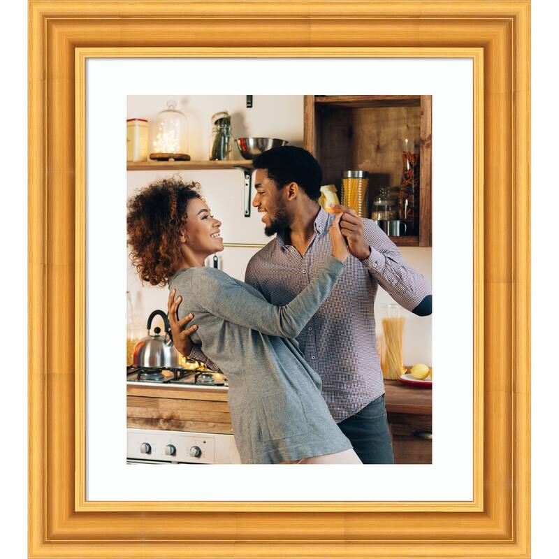 Sierra Picture Frame, Photo Frame - 20x24 Matted to 16x20 - Sierra Gold