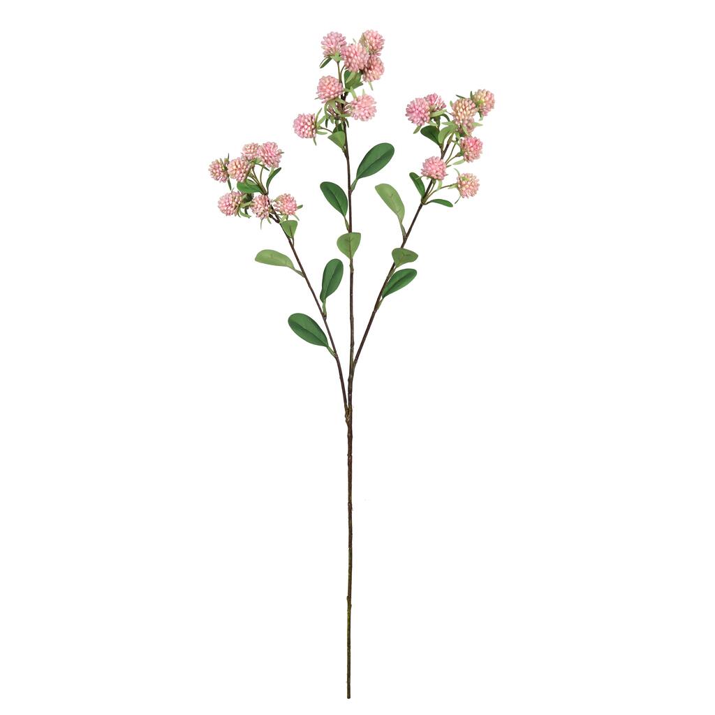 Set of 4 Pink Artificial Wild Berry Flower Stem Spray 30in - 30" L x 6" W x 6" DP
