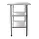 preview thumbnail 22 of 21, NSF Stainless Steel 18 Gauge Work Table