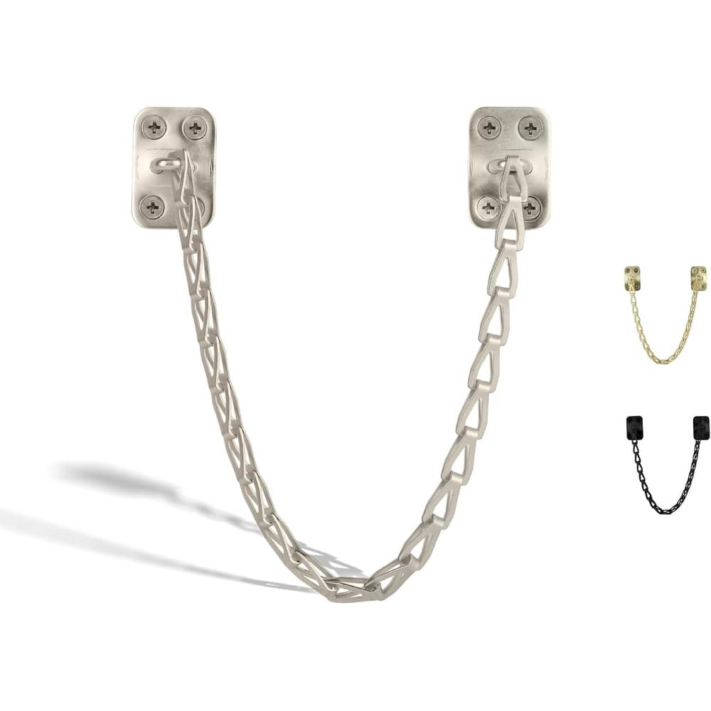 Mega Handles 12-Inch Transom Door Chain – Heavy-Duty Chain Stopper for Transom Windows, Cabinet Doors, Lids & Safety Restraint