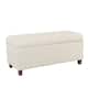 Copper Grove Muir Button Tufted Storage Bench - Cream