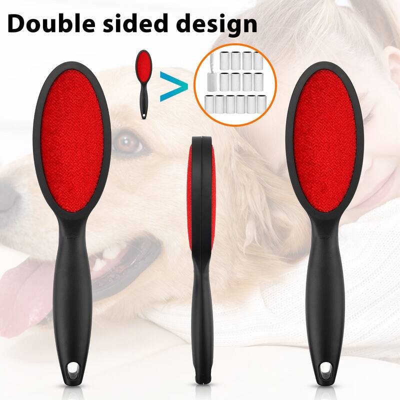 3Pcs DoubleSided Lint Brush Hair and Dust Remover Bed Bath