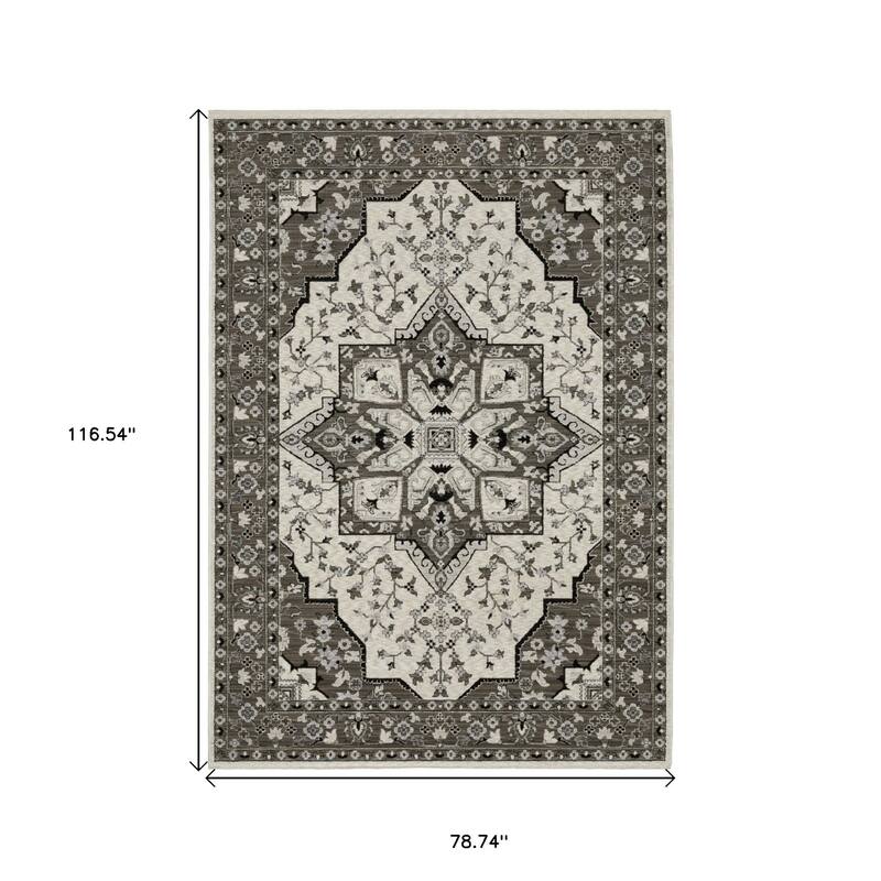 HomeRootsMedallion Traditional Runner Area Rug