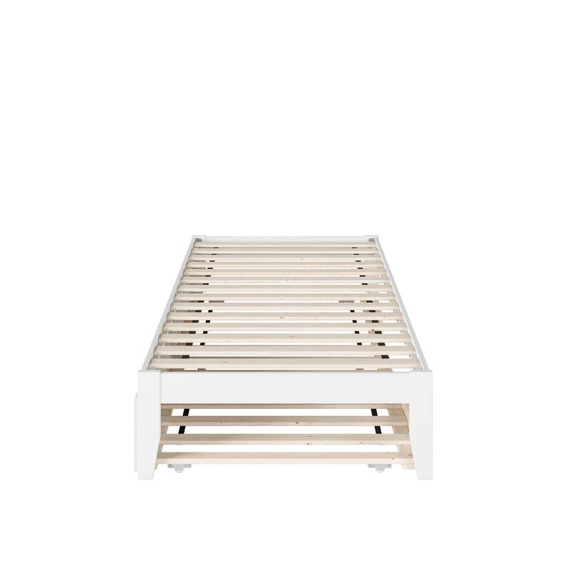 Colorado Bed with USB Turbo Charger and Twin Extra Long Trundle