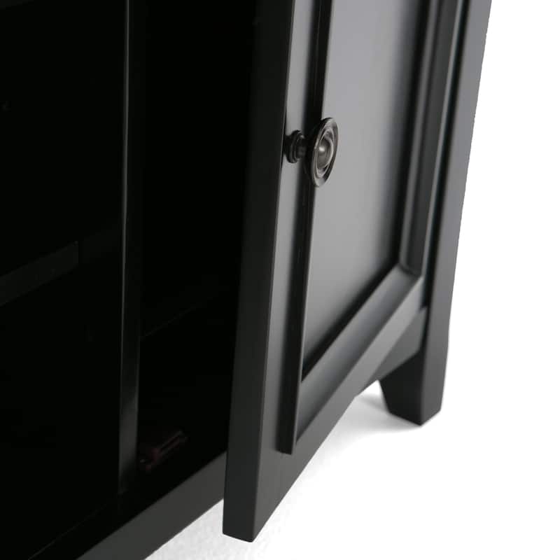 WYNDENHALL Halifax 54 inch Wide Solid Wood Transitional TV Stand - 54'' W x 18.9'' D x 31.9'' H