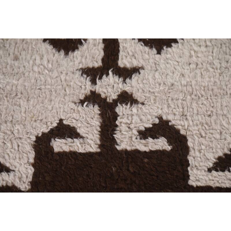 Anatolian Beige Turkish Runner Rug Handmade Wool Carpet - 3'2"x 10'9"