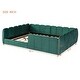 preview thumbnail 16 of 37, Velvet Upholstered Floor Bed