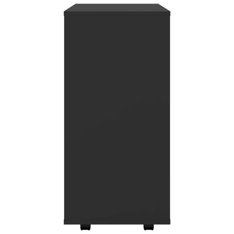 vidaXL Storage Cabinet White Engineered wood Medium Rolling Cabinet