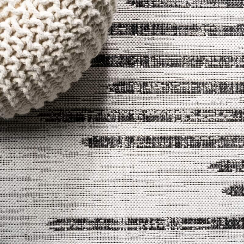 JONATHAN Y Colonia Berber Stripe Geometric Indoor/Outdoor Area Rug