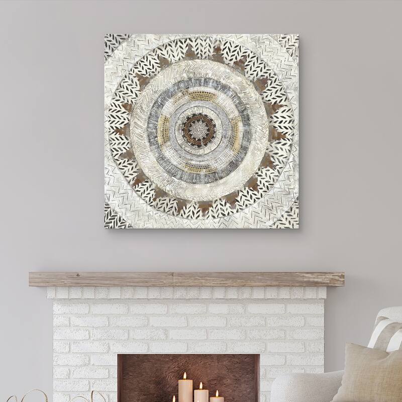 Tribal Notes by Dixon Design Group Canvas Art Print - Brown