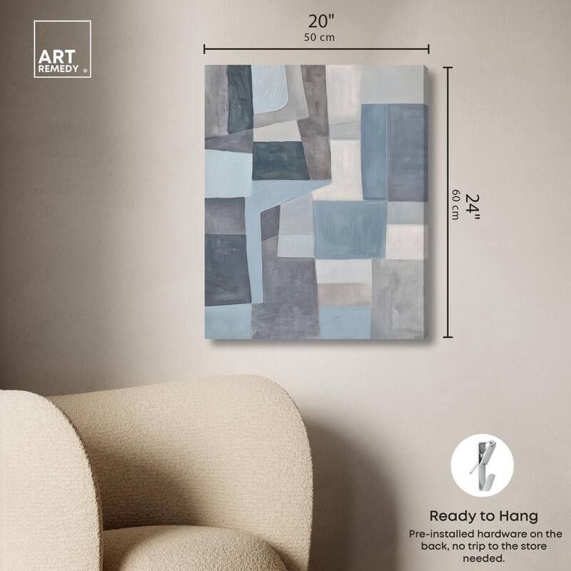 Tessellated Tones I Canvas by Art Remedy, Gallery Wrapped