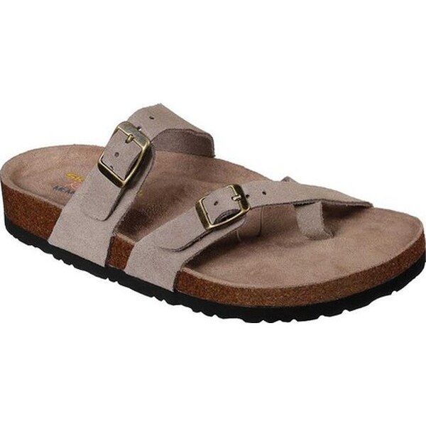 Shop Skechers Women's Relaxed Fit Granola Opt Out Toe Loop Sandal Taupe - Free Shipping On 