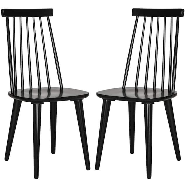 SAFAVIEH Burris Spindle Back Side Chair (Set of 2) - 17.3" W x 20.7" L x 36" H