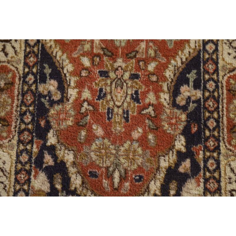 Hand Knotted Oriental 100% Wool Carpet Traditional All-Over Beige & Ivories Tabriz Area Rug - 18' 2'' X 13' 1''