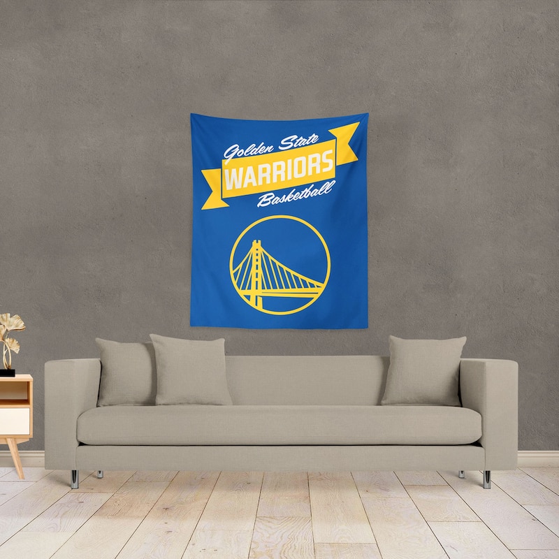 NBA Premium Warriors Printed Wall Hanging - 34"x40"