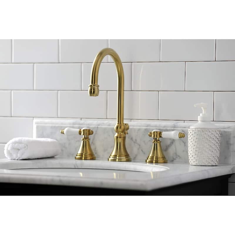 Kingston Brass Bel-Air 1.2 GPM Deck Mounted Widespread Bathroom Faucet
