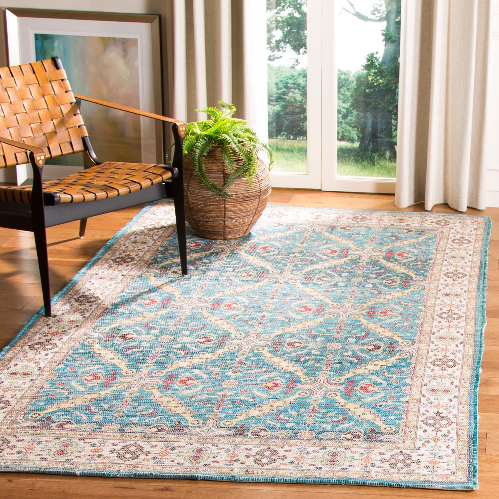 SAFAVIEH Handmade Saffron China Modern Tribal Cotton Rug